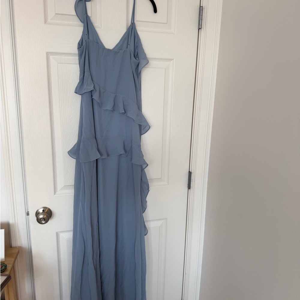 Lulu's Light Blue Ruffle Maxi Dress - Picture 9 of 9